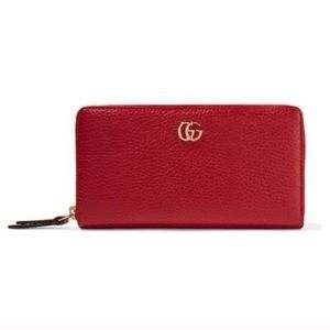 Gucci authentic Marmont red zippy wallet